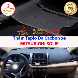 Thảm taplo da carbon MITSUBISHI JOLIE chống nóng tốt, chống trơn trượt, vừa khít theo xe