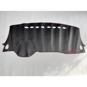 Thảm taplo xe Nissan Almera 2021 - 2022 da Carbon Hàng 3 lớp có đế Chống Trượt Cao Cấp