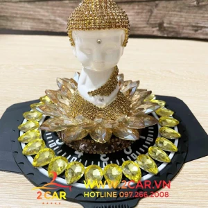 Tượng Phật Thích Ca Đính Đá Tọa Đài Sen Đá, Trang trí taplo xe ô tô