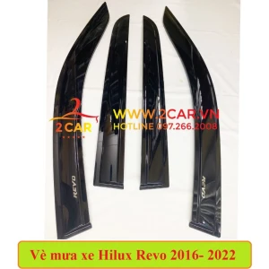Vè che mưa Toyota Hilux Revo 2016- 2021, 2022 2023 nhựa đen dày cao cấp Hàng Thái Lan