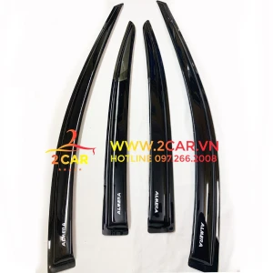 Vè che mưa xe Nissan ALMERA 2021- 2022 nhựa đen dày cao cấp