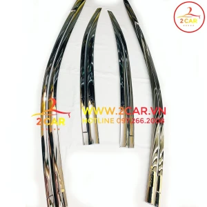 Vè che mưa xe Toyota Vios 2014- 2022 mạ crom cao cấp, chính hãng Autoclover