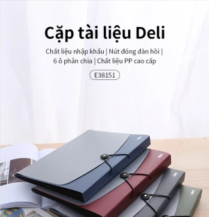 Cặp tài liệu 7 ngăn văn phòng E38151 Deli