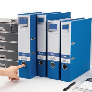 File còng FC 9cm  ( Xanh đậm) WF804-BL Deli