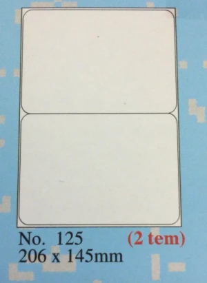 Giấy decal A4 TOMY 125 kt : 206*145mm