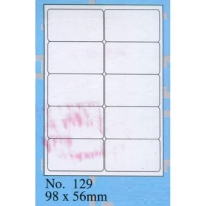 Giấy decal A4 TOMY 129 kt : 98*56mm