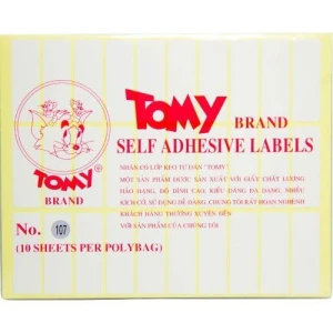 Giấy decal A5 TOMY 107 kt : 17*50mm