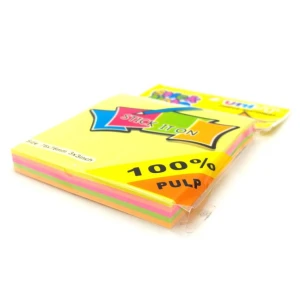 Giấy note 4 màu 3*3 Uni-T B03 Tệp 100 tờ ( mỗi màu 25 tờ )