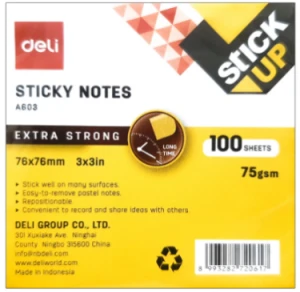 Giấy note vàng 3*3 EA603 Deli