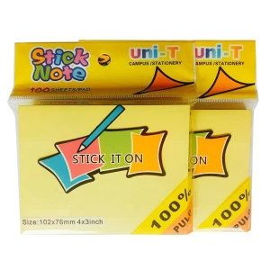 Giấy note vàng 3*4 Uni-T C04