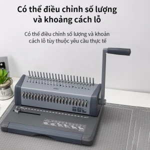 Máy đóng gáy xoắn E3873 Deli