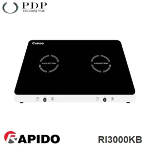 Bếp từ dương 2 vùng nấu Rapido RI3000KB -bếp từ Rapido