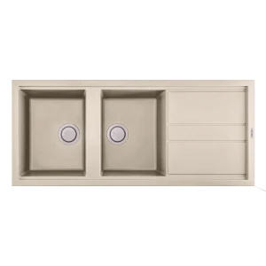 Chậu rửa chén Malloca BIANCO K-50062 bằng đá, chậu Malloca giá rẻ