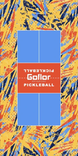 Thảm pickleball xanh cam
