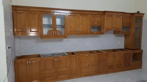 TỦ BẾP GỖ SỒI NGA SN02-SC
