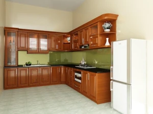 Tủ Bếp Gỗ Xoan Đào Nam Phi XD02-SC