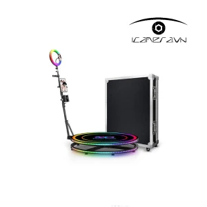 Bàn xoay Photo Booth 360 độ quay video chụp ảnh