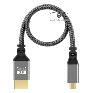 Cáp bện Micro HDMI sang HDMI 2.0 4K 60Hz