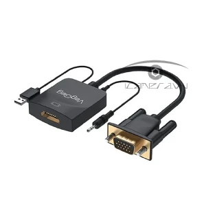 Cáp chuyển đổi từ VGA sang HDMI VZ618 có âm thanh VegGieg