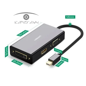 Cáp chuyển Mini Displayport to VGA HDMI DVI Ugreen 20418