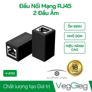 Đầu Nối Mạng RJ45 2 Đầu Âm - V-S112