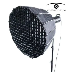 Softbox Parabolic thao tác nhanh QP2-90 kèm lưới tổ ong