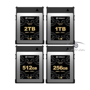 Thẻ Nhớ Homan CFexpress Type-B 256/512GB & 1TB/2TB