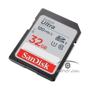 Thẻ nhớ SDHC Sandisk Ultra 32GB tốc độ 120MB/s UHS-I