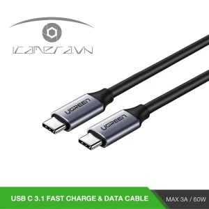 Ugreen 50751 Cáp USB Type C 2 đầu dương dài 1,5m