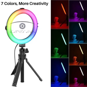 ULANZI VIJIM K9 RGB Đèn LED đổi màu Ring Light Stand
