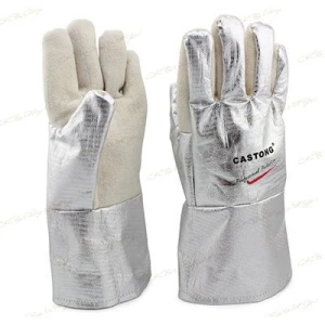 Găng Tay Chịu Nhiệt Castong 300 độ trắng bạc