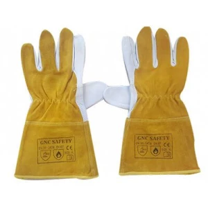 Găng Tay Da Hàn Tig GNC Safety Màu Vàng