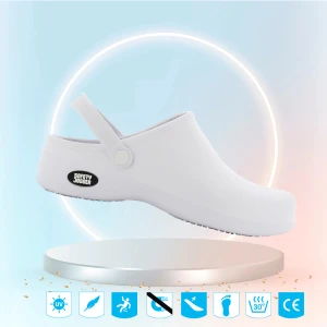 Giày Bảo Hộ Bệnh Viện, Nhà Bếp Jogger Bestlight1 Trắng