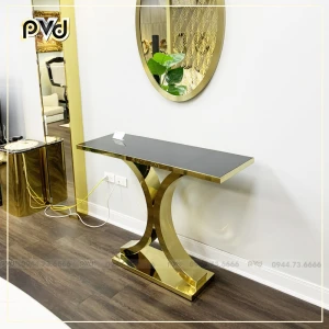 Bàn console trang trí Inox Mạ Vàng BC 1005
