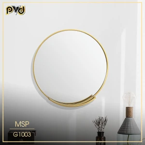 Gương treo tường viền inox mạ vàng G1003