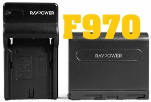 Bộ pin sạc Ravpower NP-F970 for Sony F960, F950, F550, F750, FM50, FM70, FM90, PAN VDB1, VDB2, JVC V607u, V617u