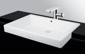 Chậu lavabo bán âm bàn TOTO LW646JW/F