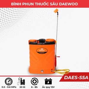 Bình xịt điện trừ sâu Daewoo 20 lít DAES-S5A bơm đôi