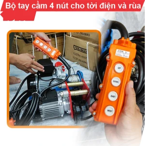 Bộ tay cầm 4 nút tích hợp phần điện cho tời và rùa