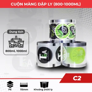 Cuộn màng dập nắp cốc (800ml - 1000ml)