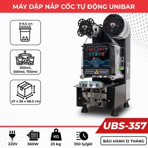 Máy dập nắp cốc giấy tự động Unibar UBS-357
