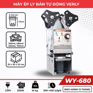Máy ép miệng ly bán tự động Verly WY-680