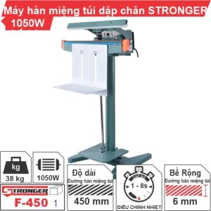 Máy hàn miệng túi dập chân F-450