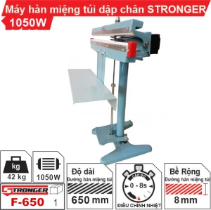 Máy hàn miệng túi dập chân F-650