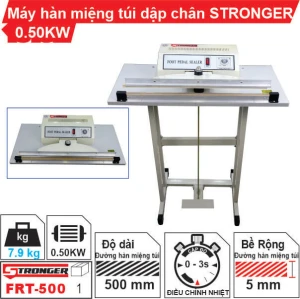 Máy hàn miệng túi dập chân FRT-500 Stronger