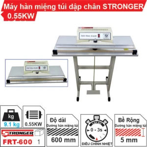 Máy hàn miệng túi dập chân FRT-600 Stronger