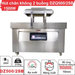 Máy hút chân không công nghiệp 2 buồng DZQ500/2SB