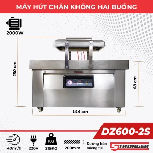 Máy hút chân không công nghiệp buồng đôi DZ600-2S