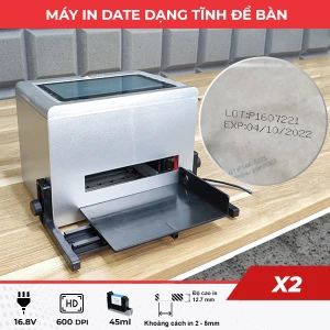 Máy in date, in mã code dạng tĩnh để bàn X2