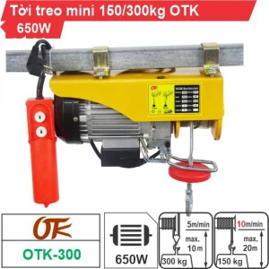 Máy tời điện mini 150-300kg OTK